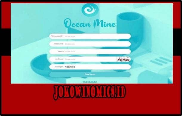 Cara Daftar Ocean Mine