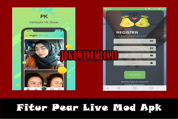 Fitur Pear Live Mod Apk