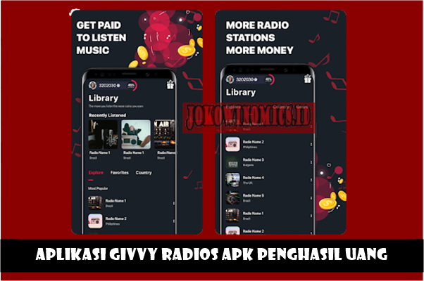 Aplikasi Givvy Radios Apk Penghasil Uang